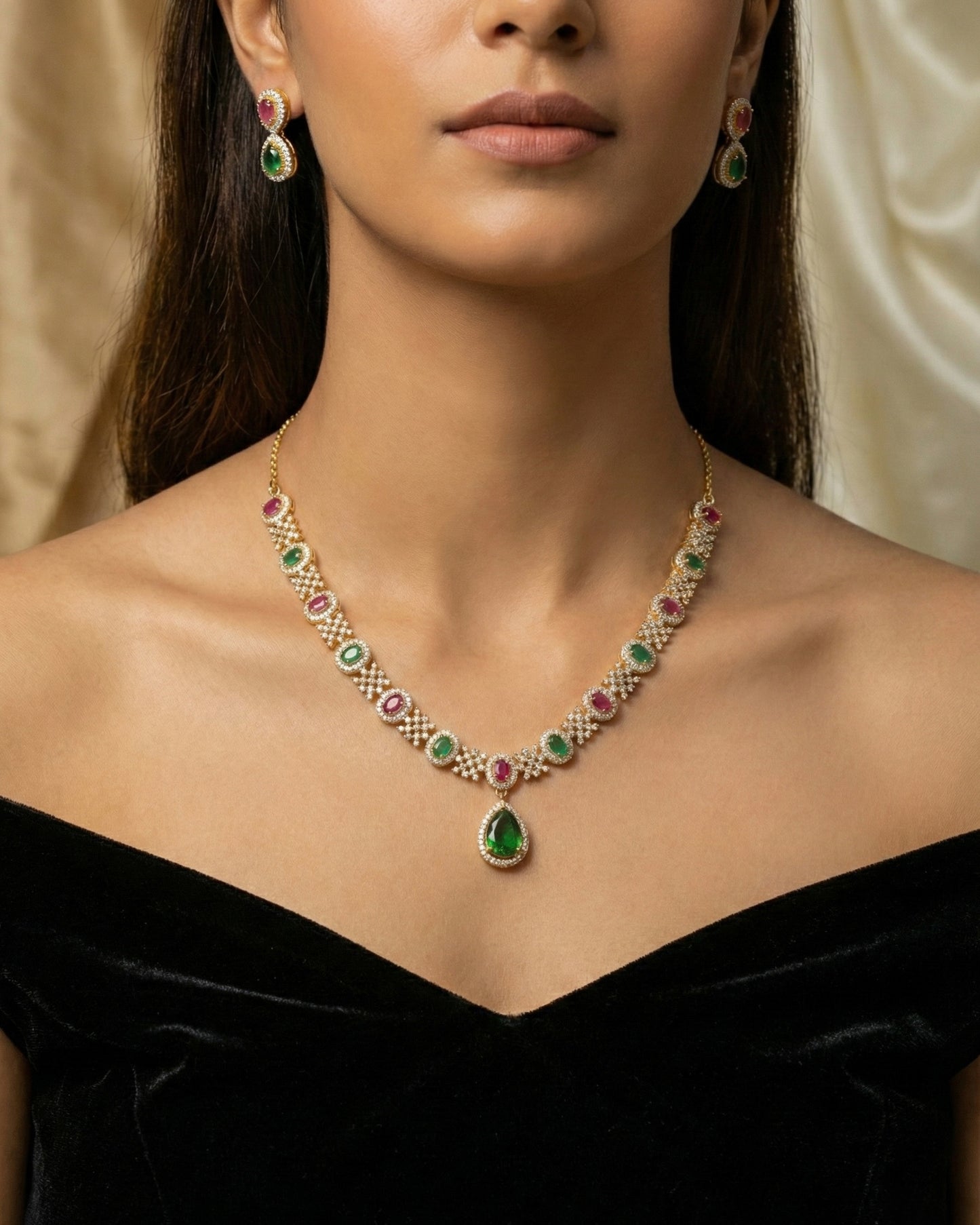 Cubic Zirconia Necklace #065