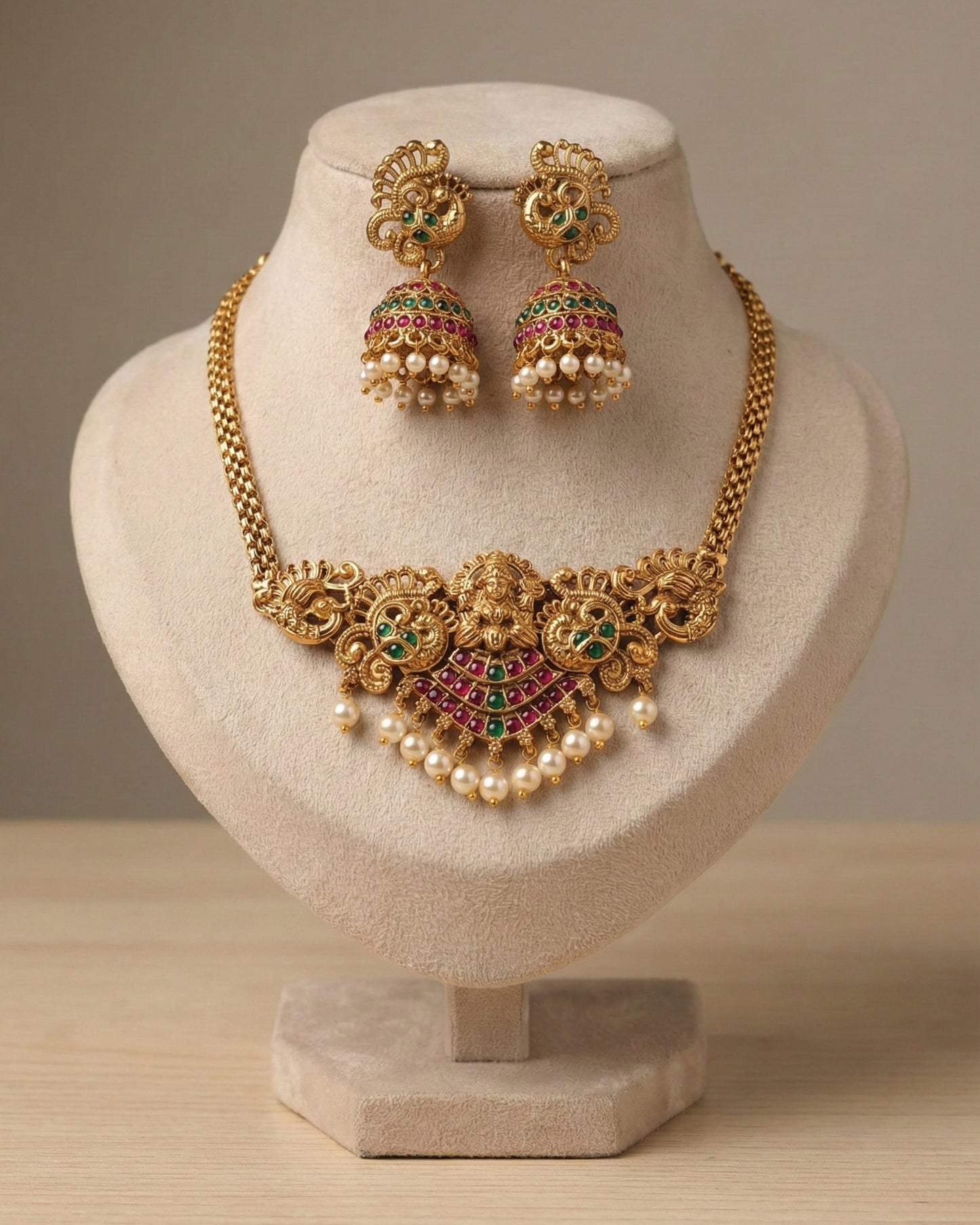 Lakshmi Temple Choker Set (#067)