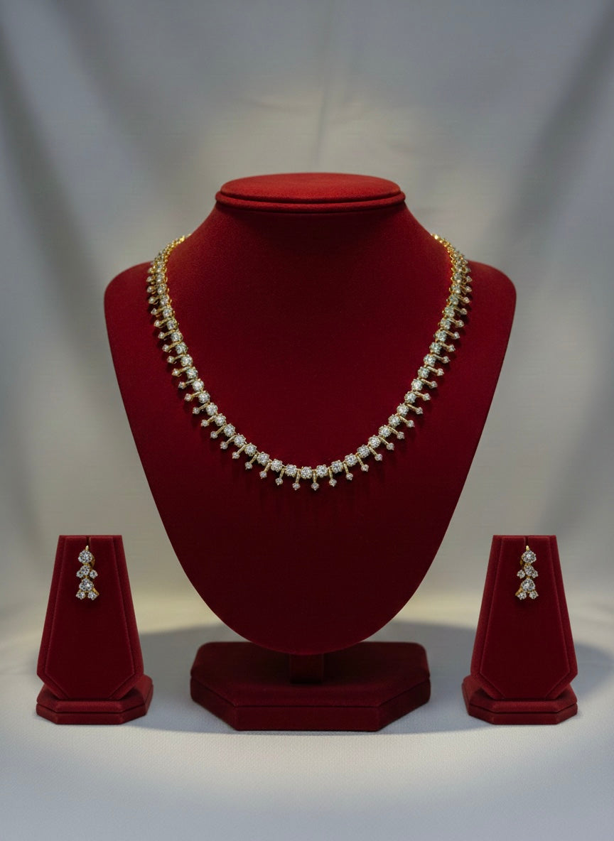 Elegant AD Necklace Set (#071)