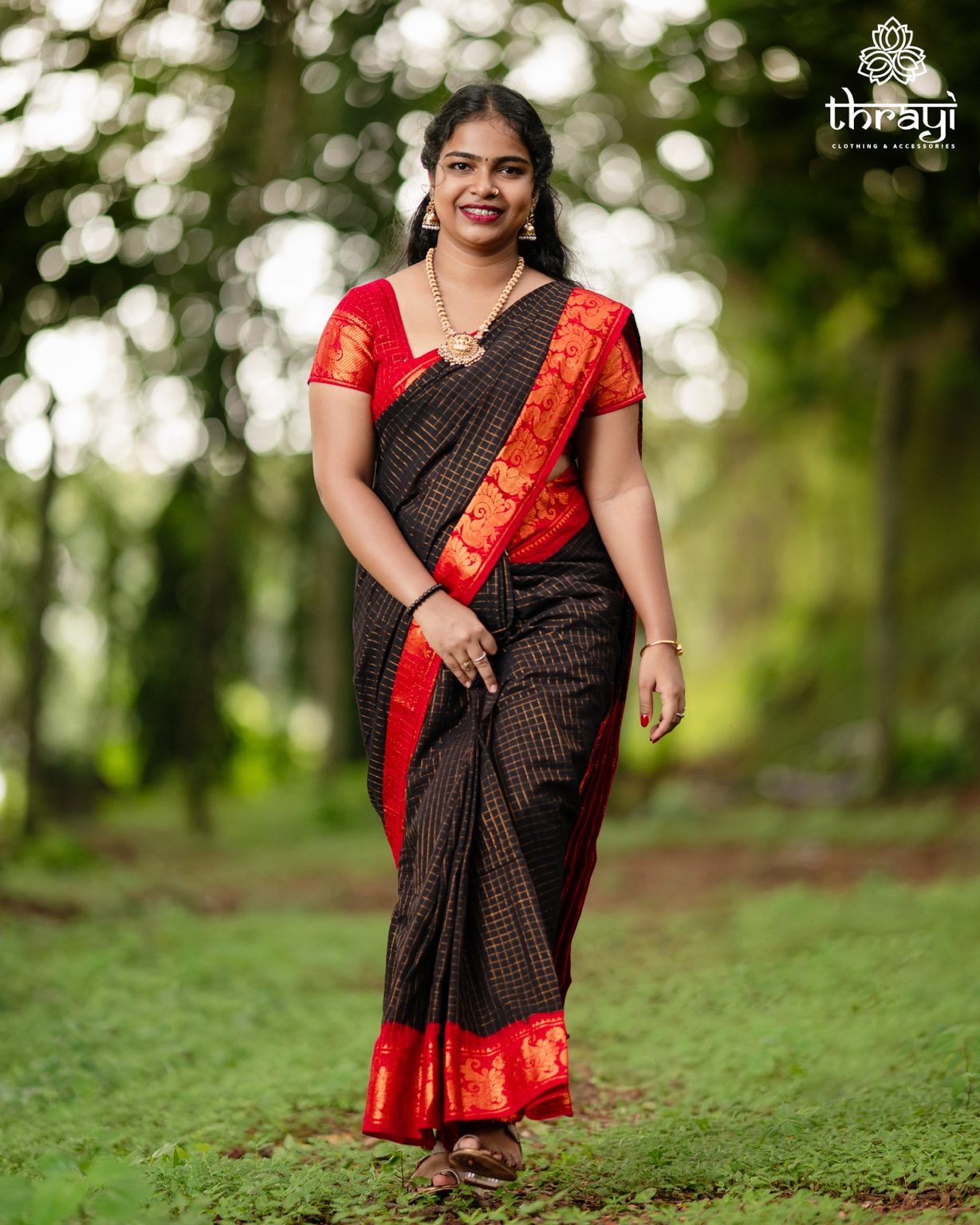 Madurai Sungudi Cotton Saree with Blouse
