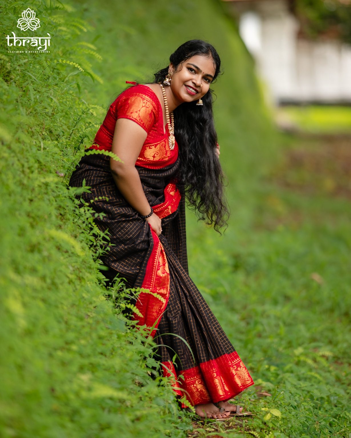 Madurai Sungudi Cotton Saree with Blouse