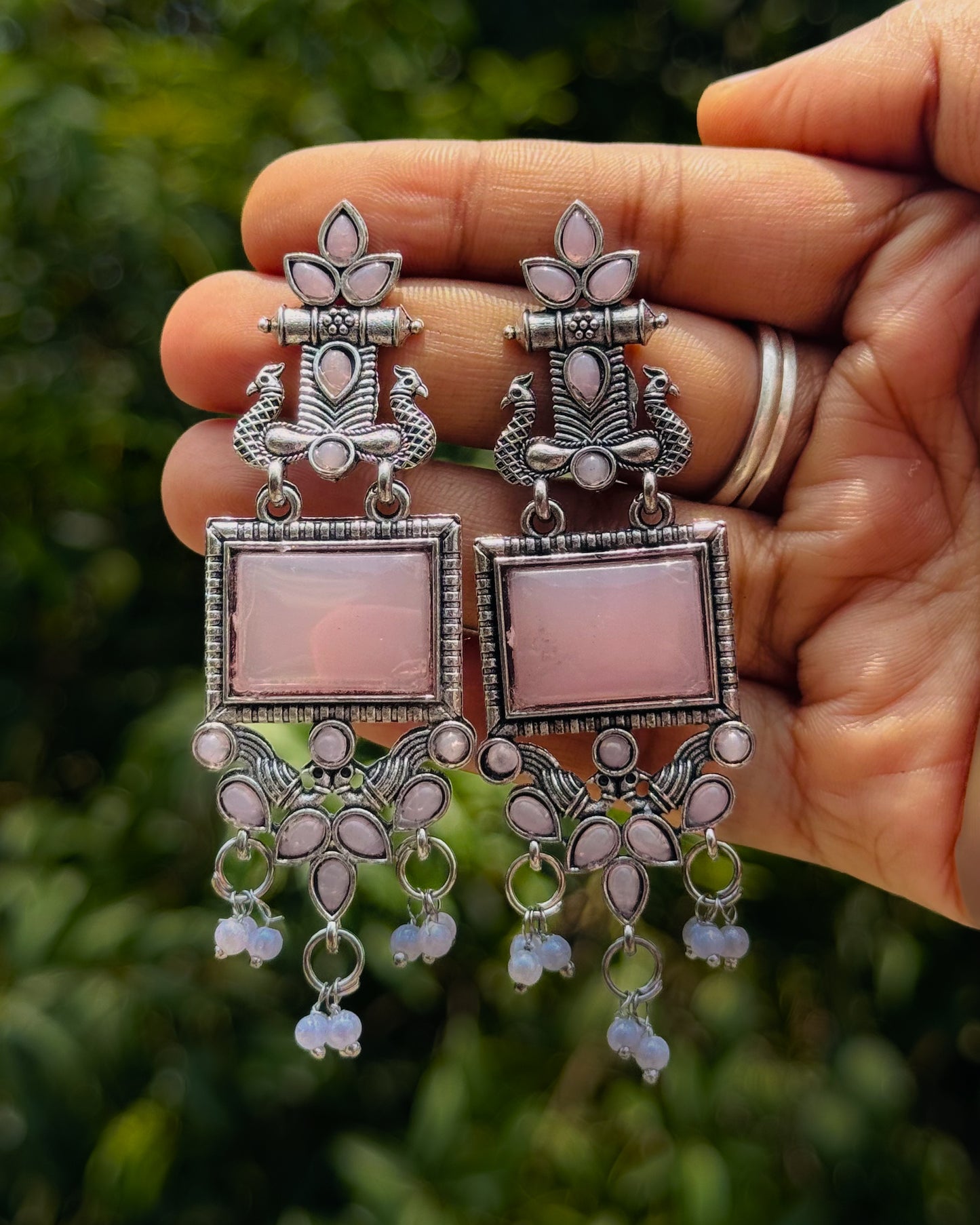 Padma Mayura Drop Earrings