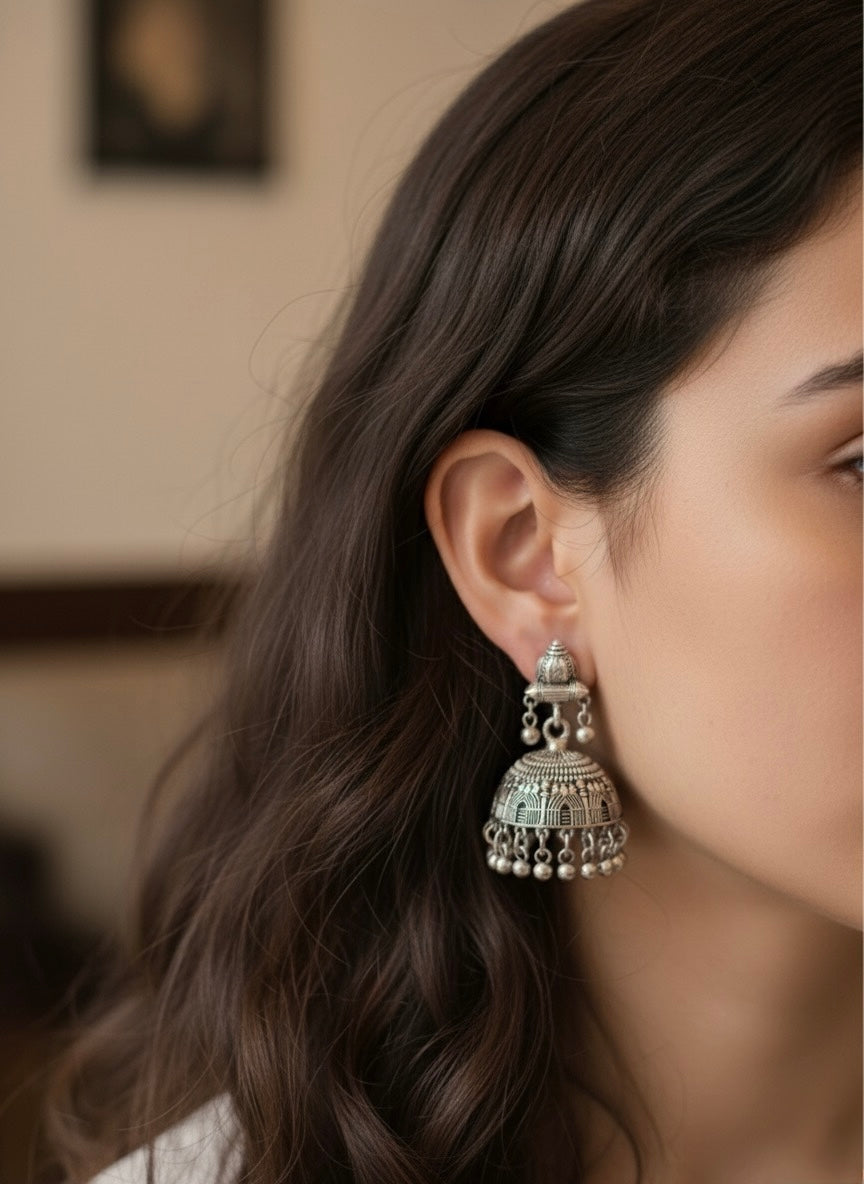 Thrayi Oxidised Jhumka (#040)