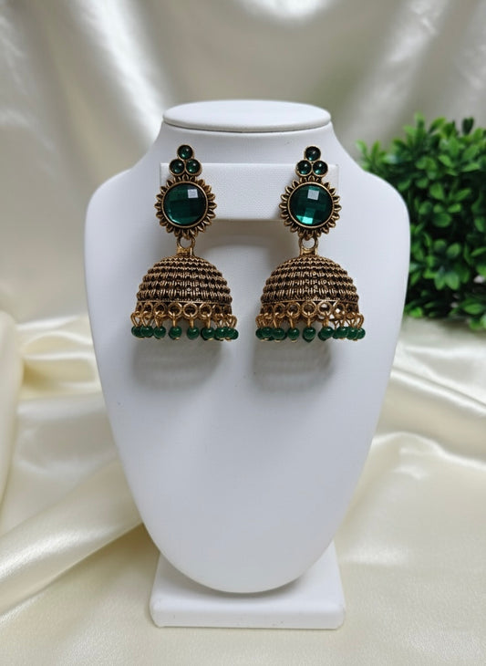 Green&Rubby Timeless Jhumka