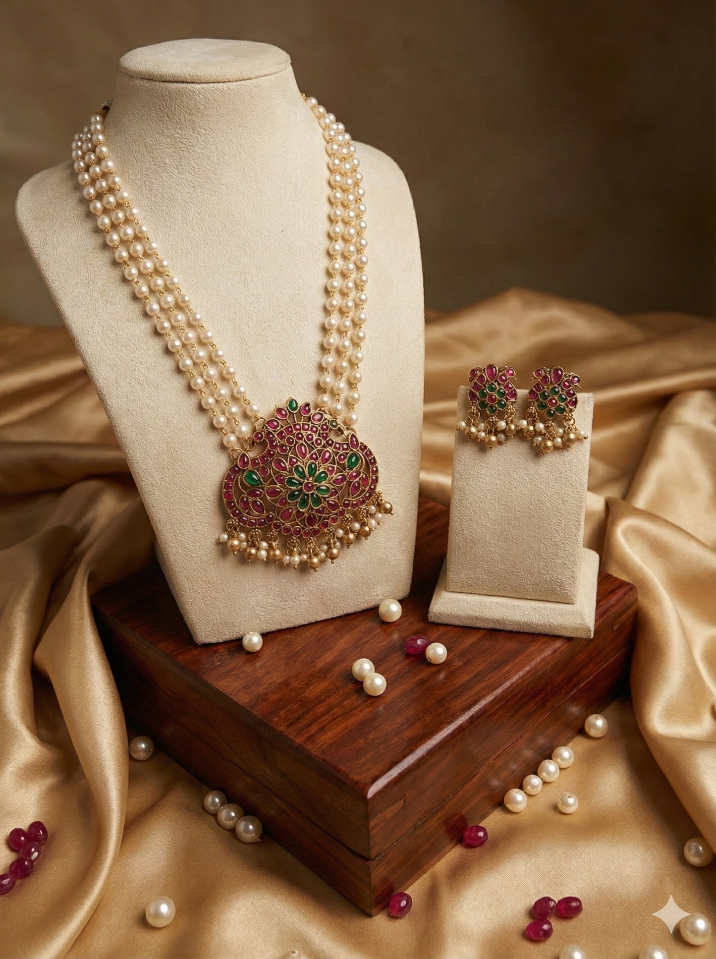 Pearl Haram with Kemp Stone Pendant (#052)