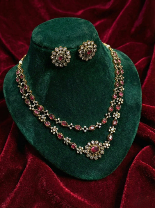 Double Layer Victoria Diamond Necklace (#063)