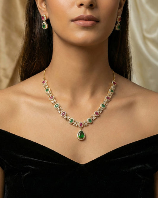 Cubic Zirconia Necklace #065