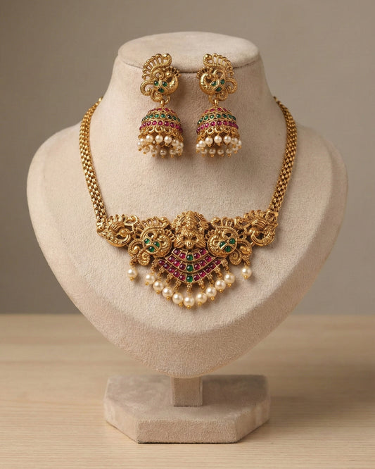 Lakshmi Temple Choker Set (#067)