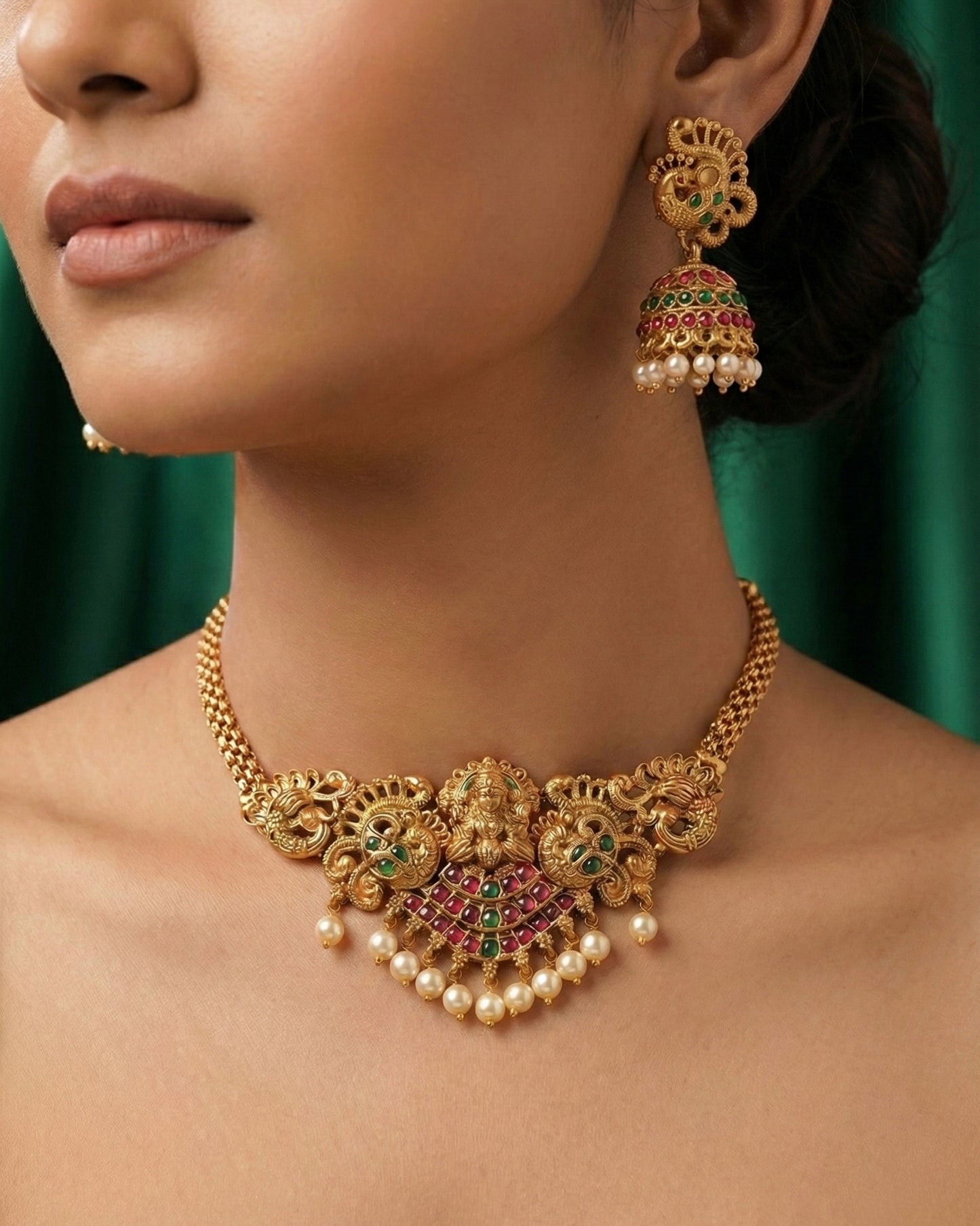 Lakshmi Temple Choker Set (#067)