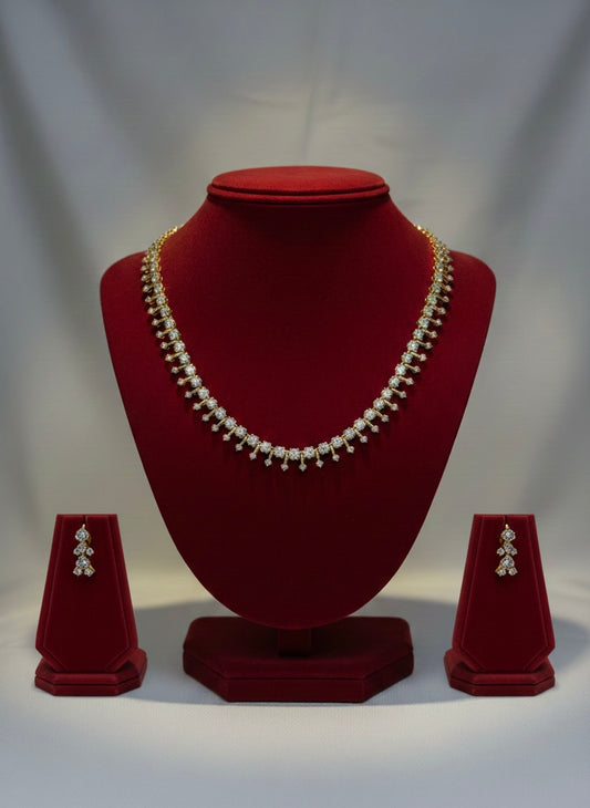 Elegant AD Necklace Set (#071)