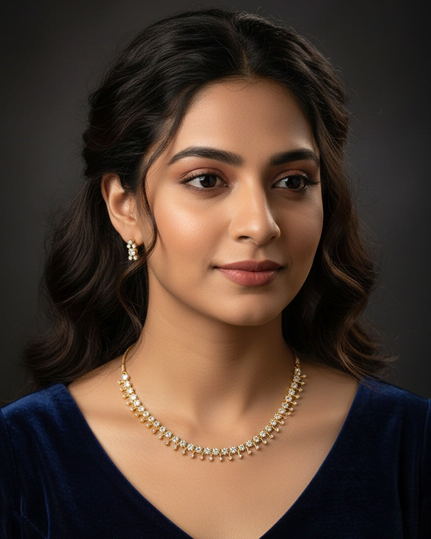 Elegant AD Necklace Set (#071)