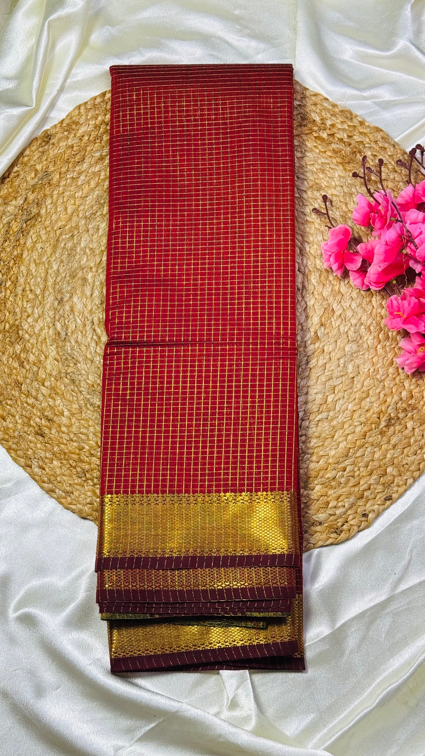 Elegant Red Kasavu Saree