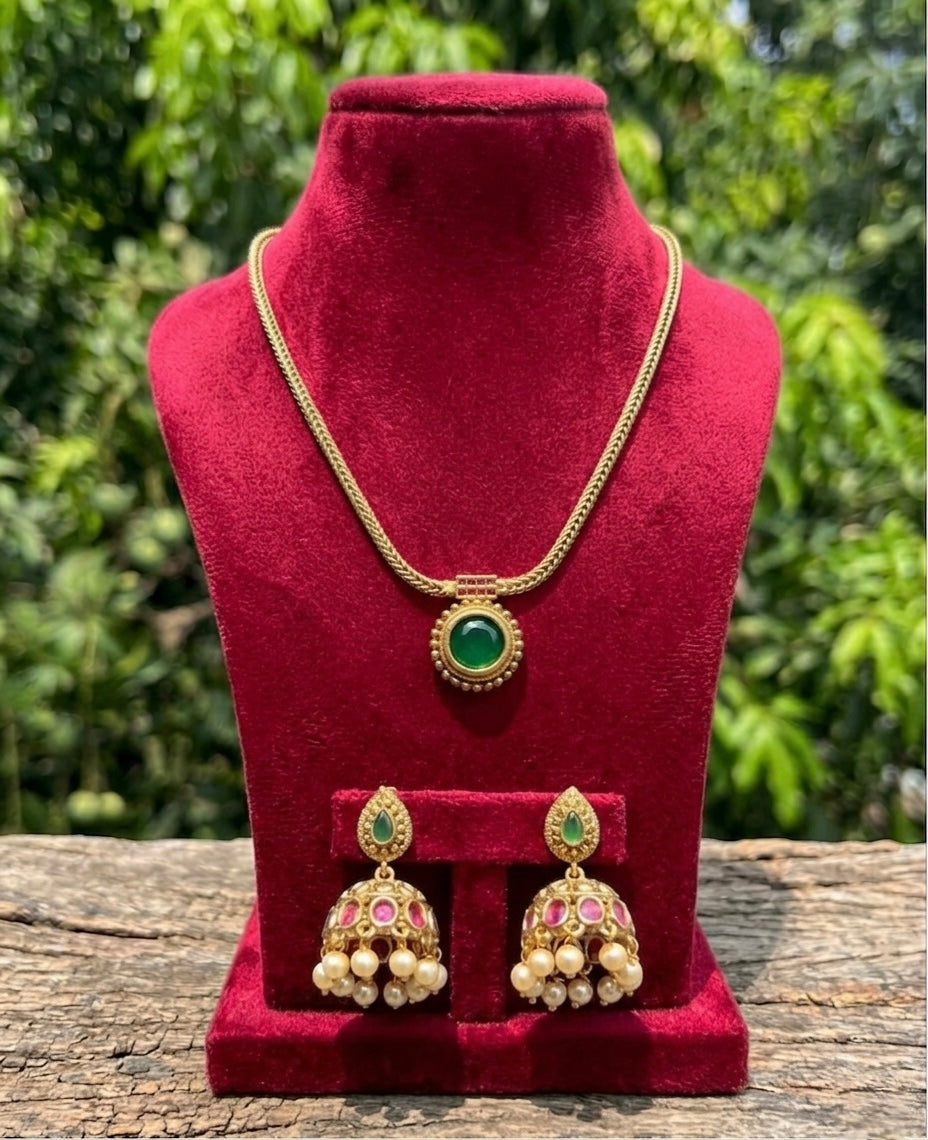 Emerald Drop Simple Attigai Set (#080)