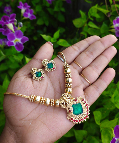 Lakshmi Palakka Necklace Set (#024)