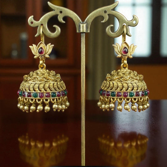 Royal Lotus Hook Jhumka