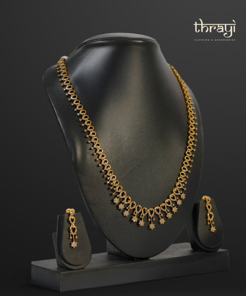 Premium AD stone necklace (#010)