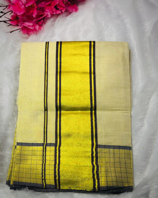 Golden Grid Kasavu Kara