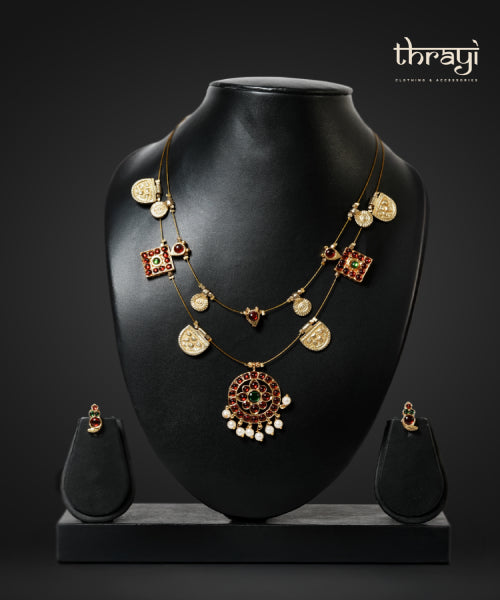 multi-layer invisible Kemp necklace (#016)