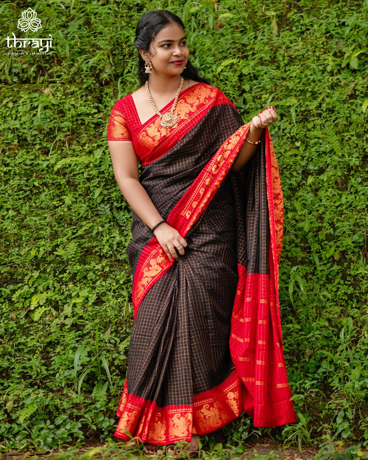 Madurai Sungudi Cotton Saree with Blouse